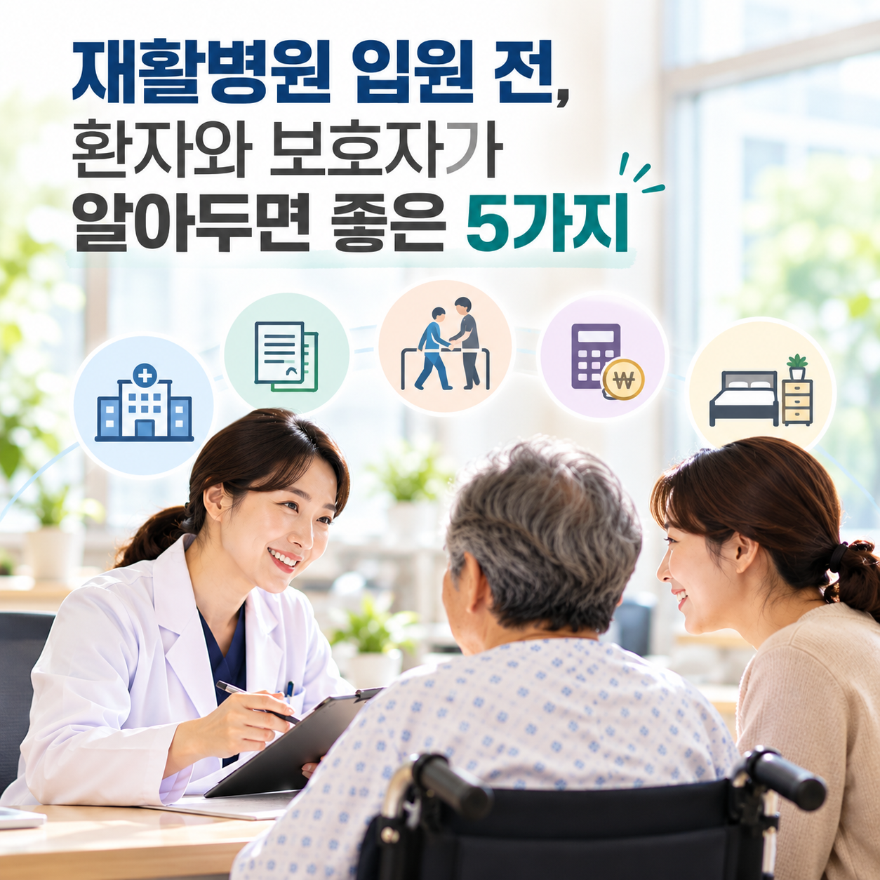 재활병원 입원 전, 환자와 보호자가 알아두면 좋은 5가지