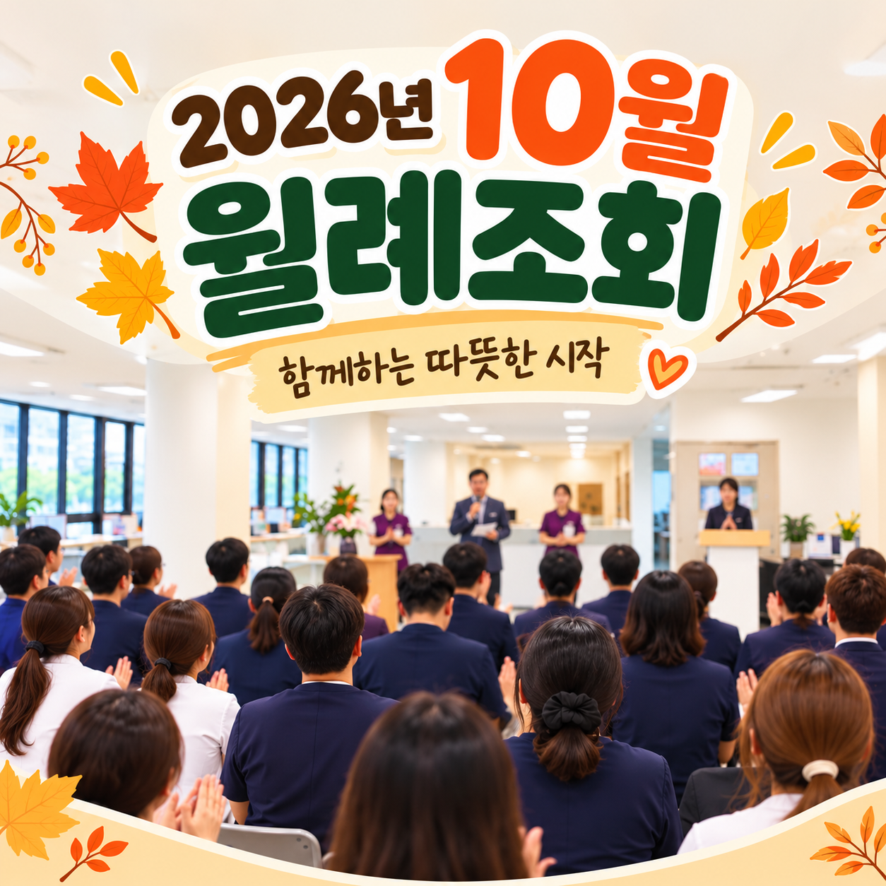 2026년 10월 월례조회, 함께하는 따뜻한 시작